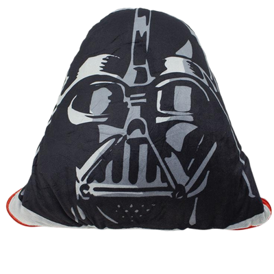 Almofada 2 em 1 Manta com Zíper Veludo Darth Vader Star Wars