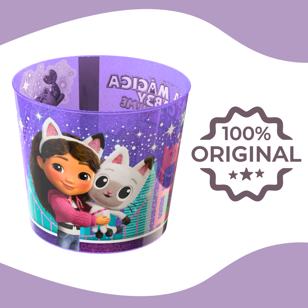 Balde de Pipoca A Casa Mágica Da Gabby 4L Cinema Oficial