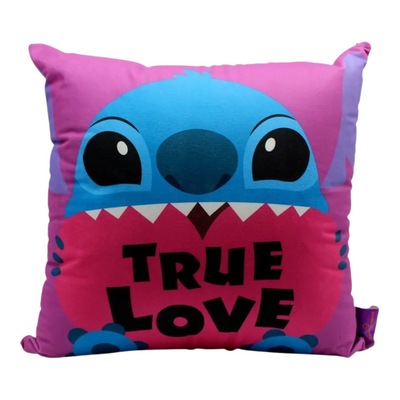Almofada Aveludada Stitch True Love