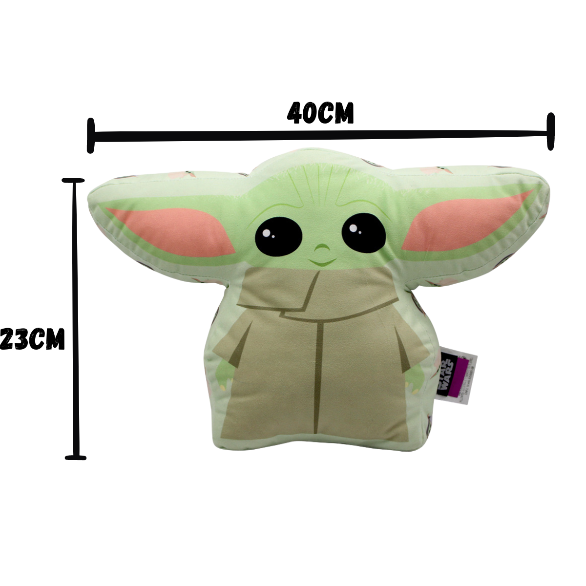 Kit Almofada Porta Pipoca Balde e Copos Mandalorian e Almofada Baby Yoda Star Wars