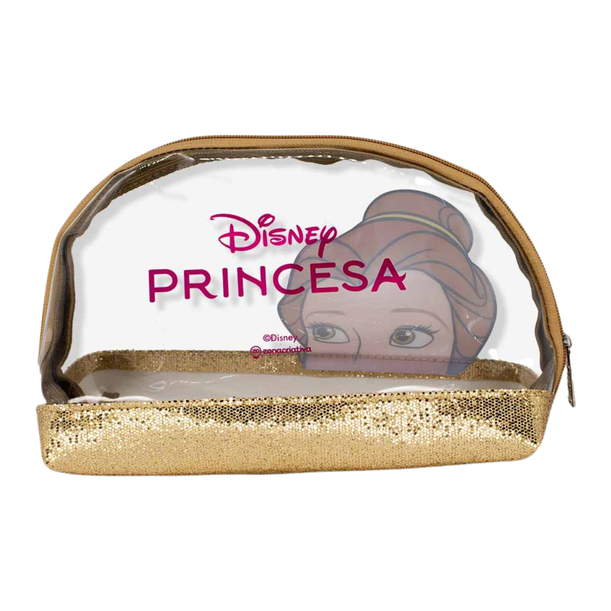 Necessaire 2 em 1 Bela Princesas Bela Fera Bolsa Maquiagem