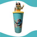 Copo Zootopia 2 Personagens Formato Cinema 3D Tampa 700ml Novo Filme 2025