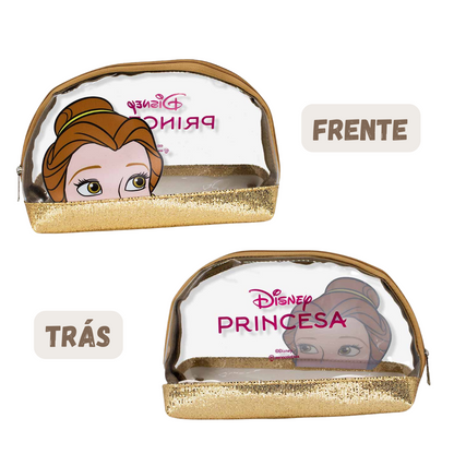 Necessaire 2 em 1 Bela Princesas Bela Fera Bolsinha Maquiagem