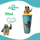 Copo Zootopia 2 Personagens Formato Cinema 3D Tampa 700ml Novo Filme 2025