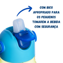 Garrafa Flip Bob Esponja Infantil Com Tampa Canudo e Alça 400ml