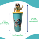 Copo Zootopia 2 Personagens Formato Cinema 3D Tampa 700ml Novo Filme 2025
