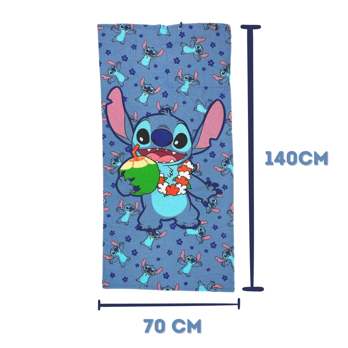 Bolsa Toalha Stitch 2 em 1 Sacola Praia Piscina Clube