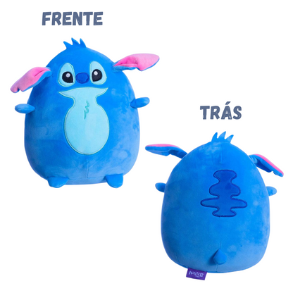 Almofada Stitch Puffy Macia Formato Divertido Veludo Licenciada