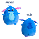 Almofada Stitch Puffy Macia Formato Divertido Veludo Licenciada