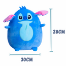 Almofada Stitch Puffy Macia Formato Divertido Veludo Licenciada
