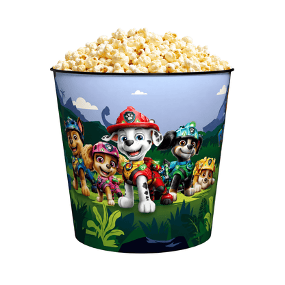 Balde de Pipoca Patrulha Canina Uma Aventura Dino 4 Litros Original Licenciado Cinema Infantil