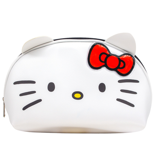 Necessaire Hello Kitty Estojo Maquiagem Lacinho e Orelhinhas