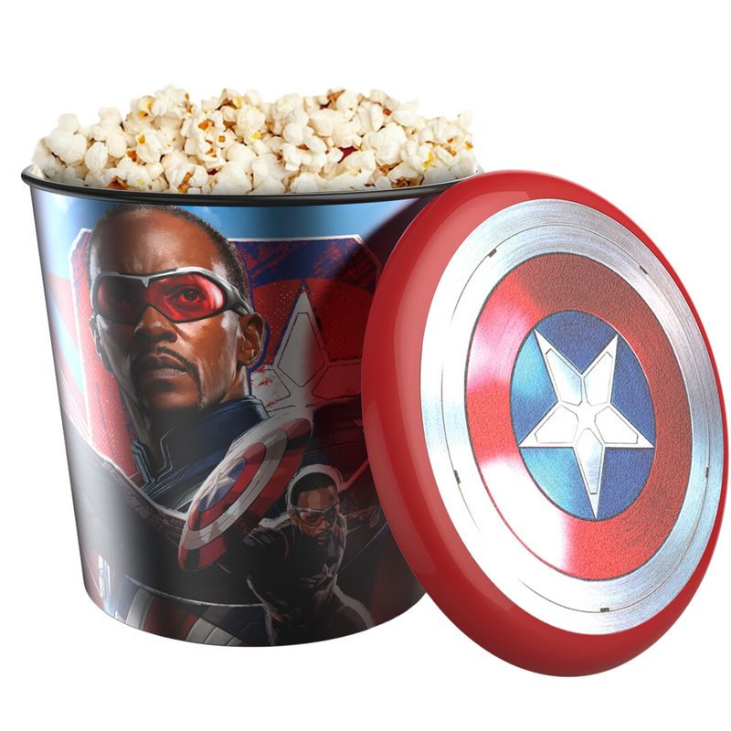 Balde Pipoca Capitão América Novo Filme Cinema 4L