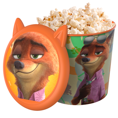 Balde Pipoca Zootopia 2 Tampa Estreia Cinema 2025 4L Orelhas