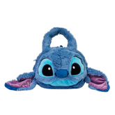 Bolsa Infantil Pelúcia Stitch Cabeça 3D Alça