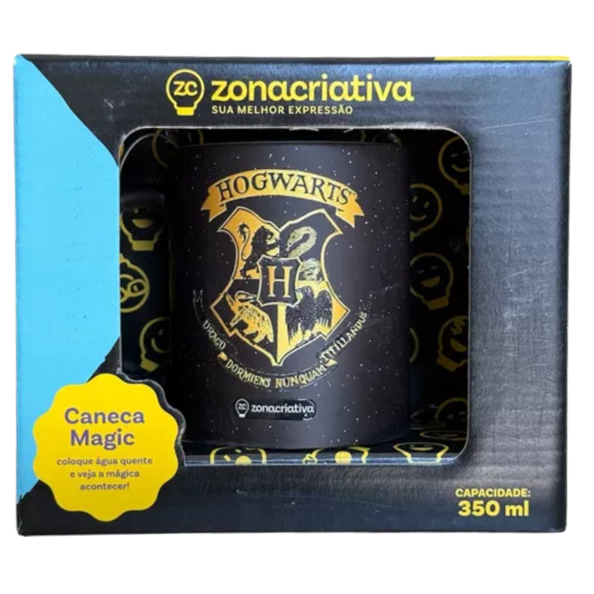 Caneca Mágica Harry Potter Hogwarts Termossensível 300ml