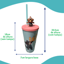 Copo Zootopia 2 Personagens Formato Cinema 3D Tampa 700ml Novo Filme 2025