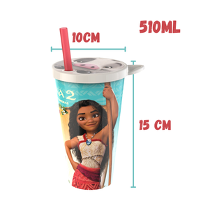 Kit Festa Moana - 10 Copos 3d Puá 510ml Lembrancinha Aniversário