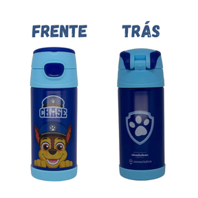 Garrafa Térmica Infantil Inox Chase Patrulha Canina 350ml