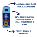 Garrafa Térmica Chase Patrulha Canina 350ml – Aço Inoxidável com Canudo e Tampa Rosqueável
