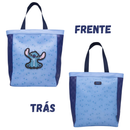 Bolsa de Ombro Stitch Aplique Shopping Bag