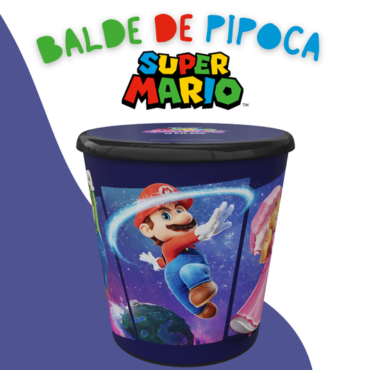Balde Pipoca Super Mario Galaxy Filme 2026 Novo Estreia 4L