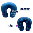 Almofada de Pescoço Stitch – Micropérolas, Conforto e Suporte para Viagem + Brinde Especial