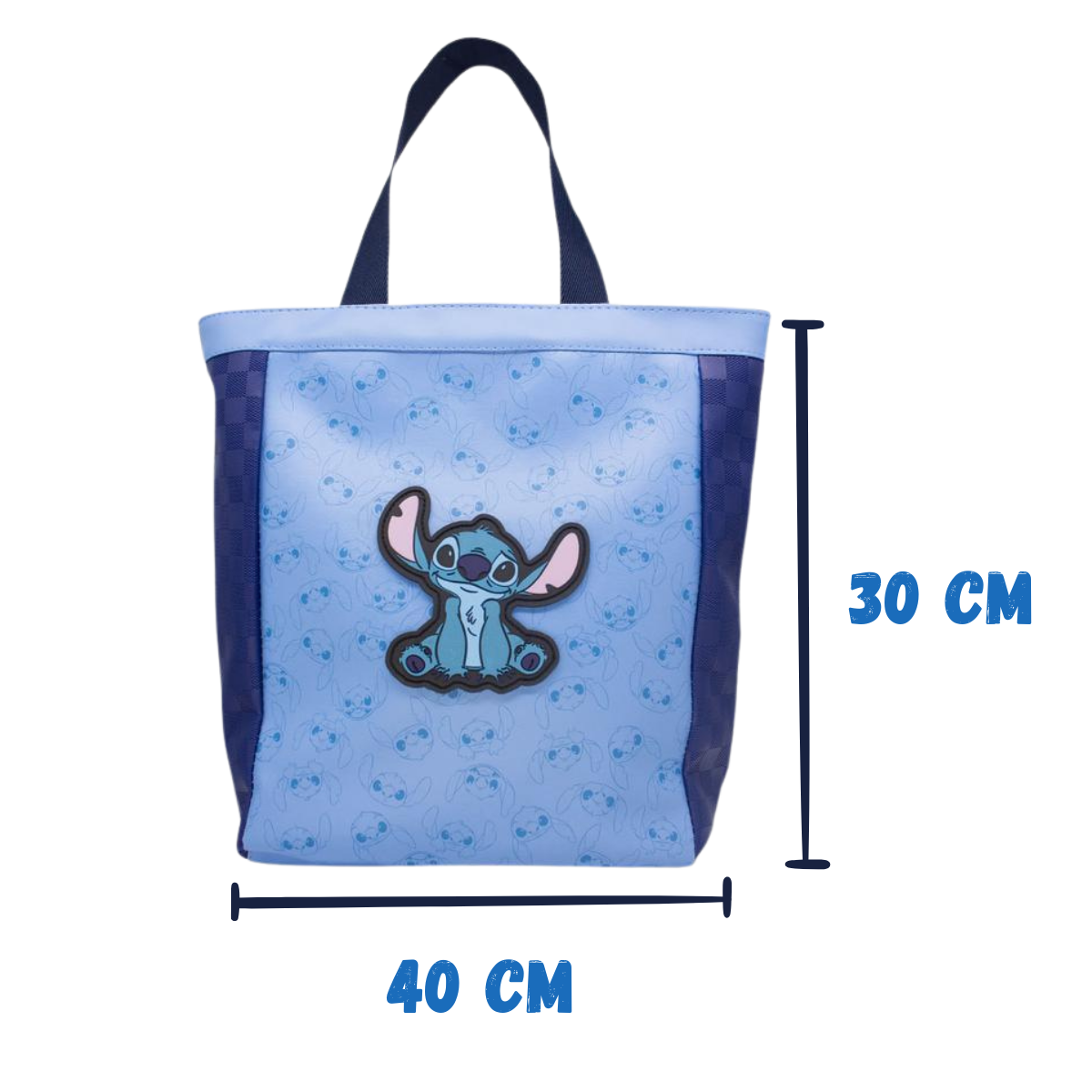 Bolsa de Ombro Stitch Aplique Shopping Bag