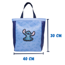 Bolsa de Ombro Stitch Aplique Shopping Bag