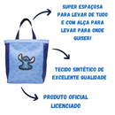Bolsa de Ombro Stitch Aplique Shopping Bag
