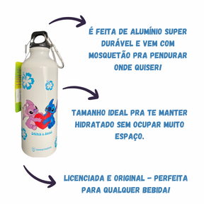 Garrafa Namorados Mosquetão Stitch Angel 500ml