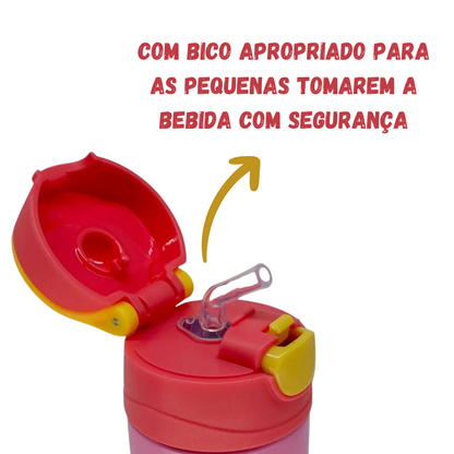 Garrafa Térmica Skye Patrulha Canina 350ml Inox com Canudo – Mantém Gelado até 12h + Brinde