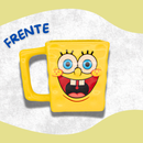 Caneca Oficial Bob Esponja 450ml Formato 3D + Brinde
