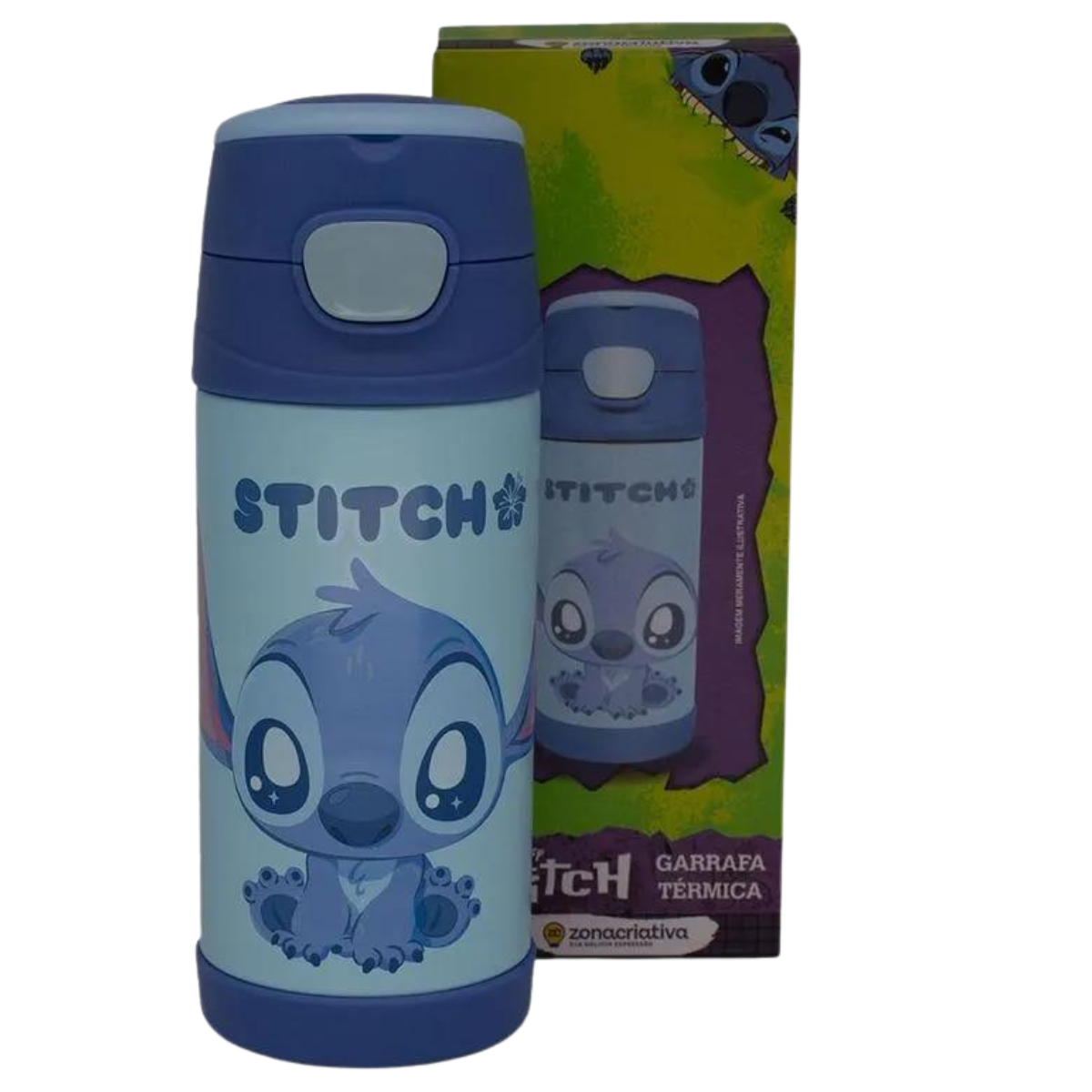 Garrafa Térmica Infantil Inox Stitch 350ml