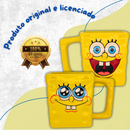 Caneca Oficial Bob Esponja 450ml Formato 3D + Brinde