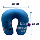 Almofada de Pescoço Stitch – Micropérolas, Conforto e Suporte para Viagem + Brinde Especial