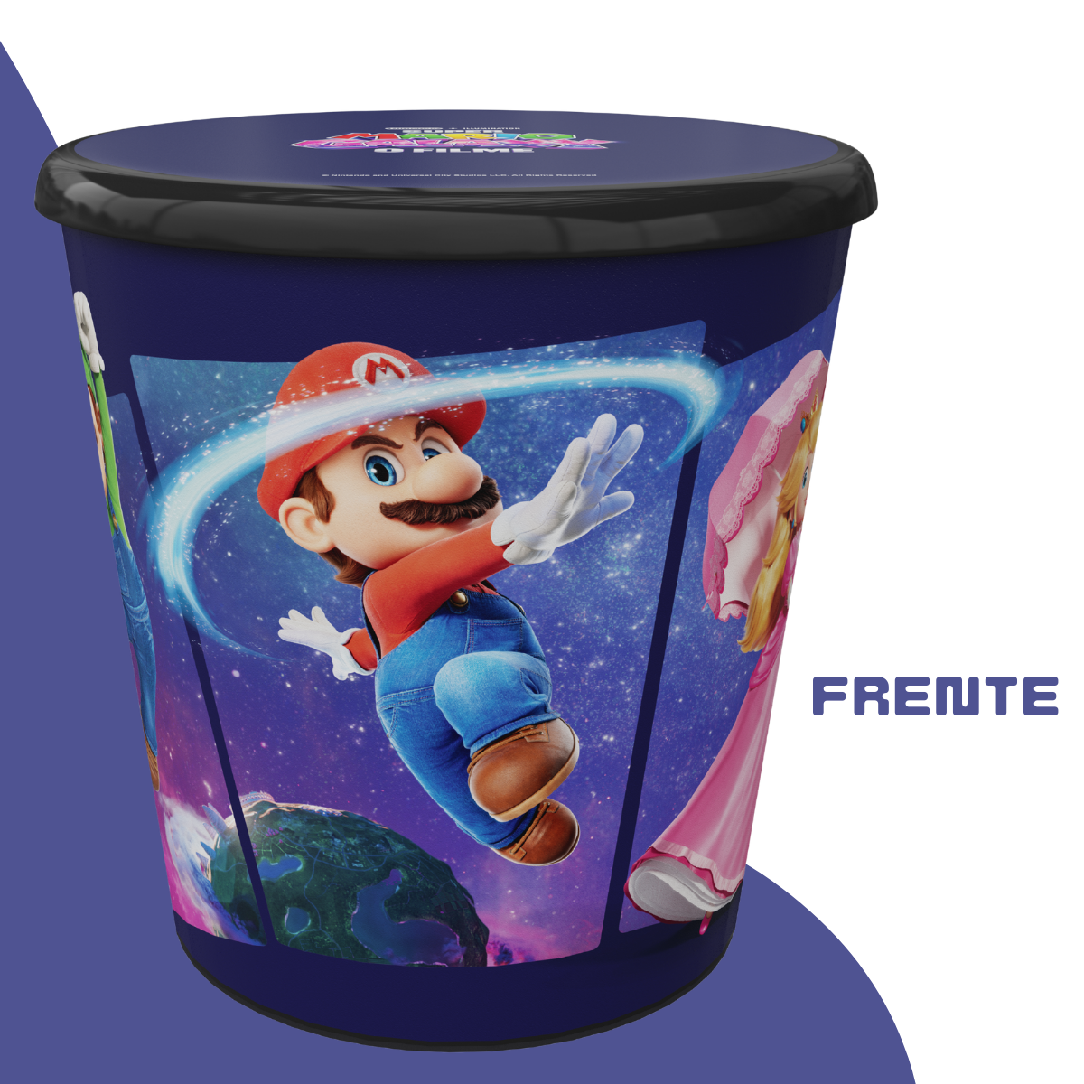 Balde Pipoca Super Mario Galaxy Filme 2026 Novo Estreia 4L