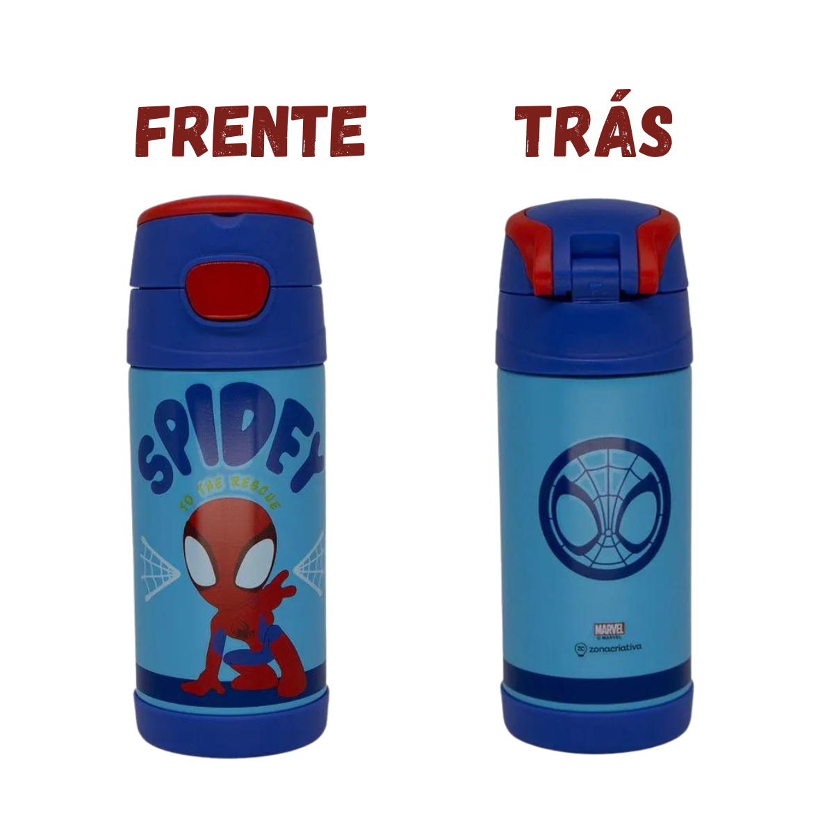 Garrafa Térmica Infantil Inox Homem Aranha 350ml