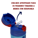 Garrafa Homem-Aranha Infantil 350ml – Térmica, Tampa Click + Brinde Exclusivo