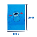 Almofada 2 em 1 Manta com Zíper Veludo Stitch