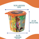 Balde Pipoca Zootopia 2 Tampa Estreia Cinema 2025 4L Orelhas