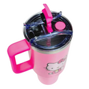 Copo Térmico Hello Kitty 1,15L com Canudo e Alça – Mantém Gelado por 12h + Brinde