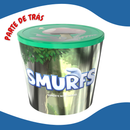 Balde de Pipoca Smurfs 2025 Edição Limitada com Tampa 4 Litros Produto Oficial de Cinema