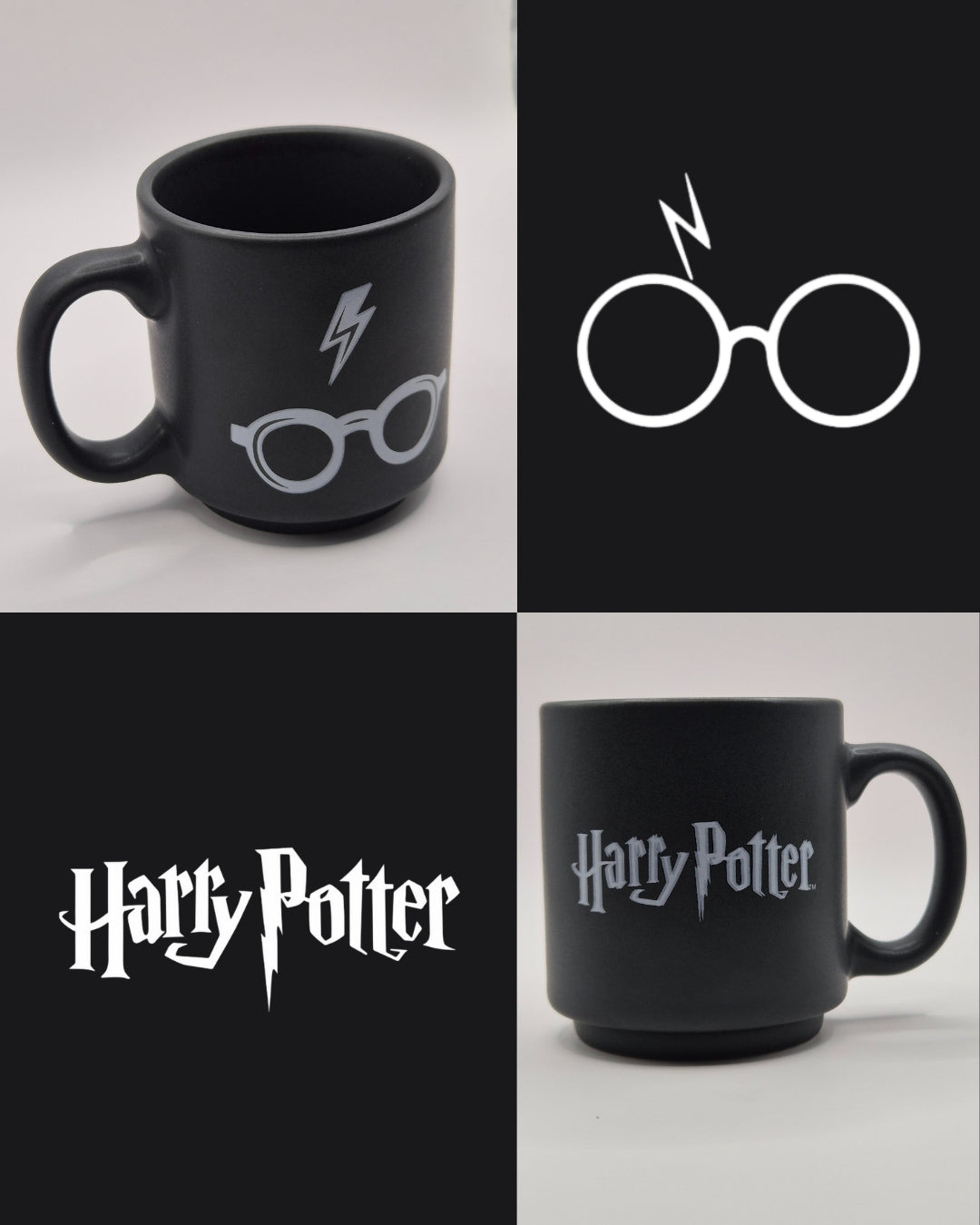 Kit 5 Mini Xícaras Canecas Harry Potter em Cerâmica – Edição Colecionável