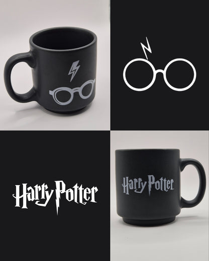 Kit 5 Mini Xícaras Canecas Harry Potter em Cerâmica – Edição Colecionável