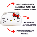 Necessaire Hello Kitty Estojo Maquiagem Lacinho e Orelhinhas