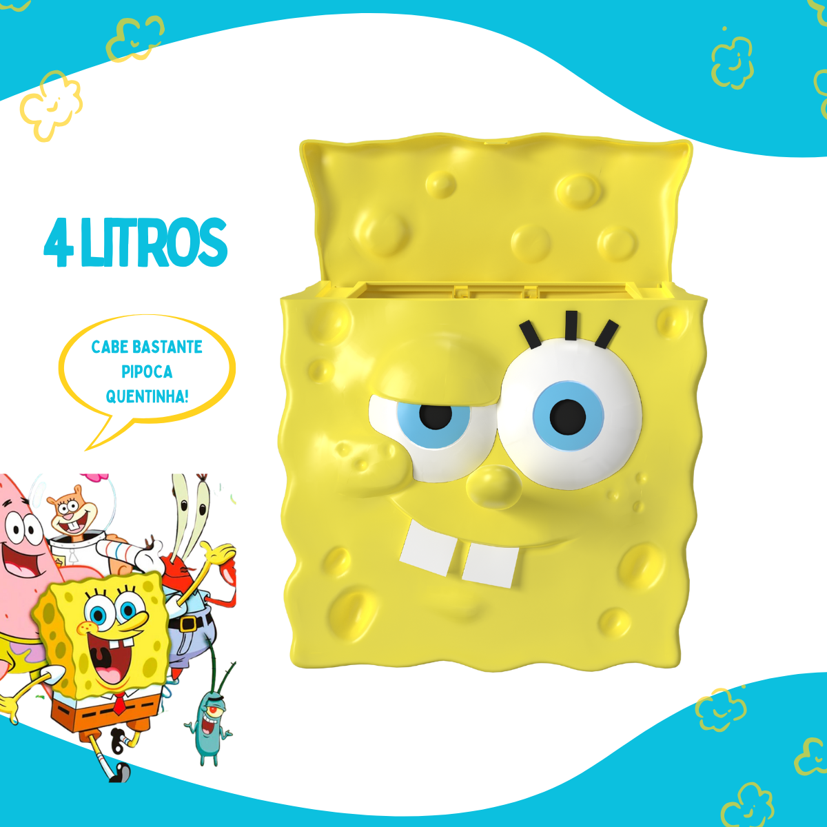 Balde Pipoca Bob Esponja Cinema Filme 2025