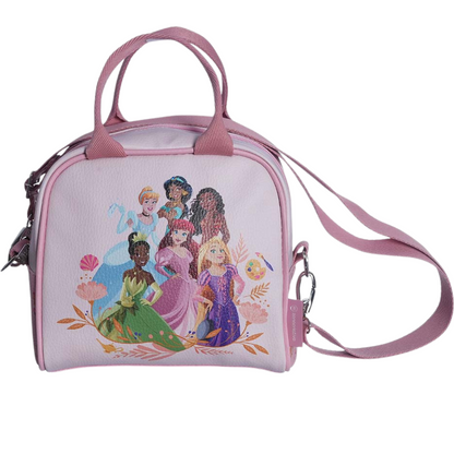 Lancheira Maleta Térmica Princesas com Alça Dupla Escola Passeios