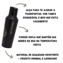 Garrafa Térmica Inox Hogwarts Harry Potter 600ml