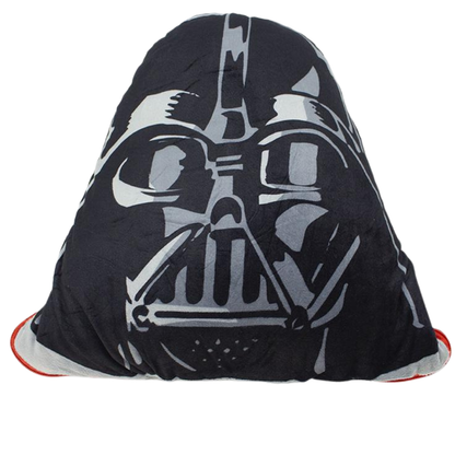 Almofada 2 em 1 Manta com Zíper Veludo Darth Vader Star Wars